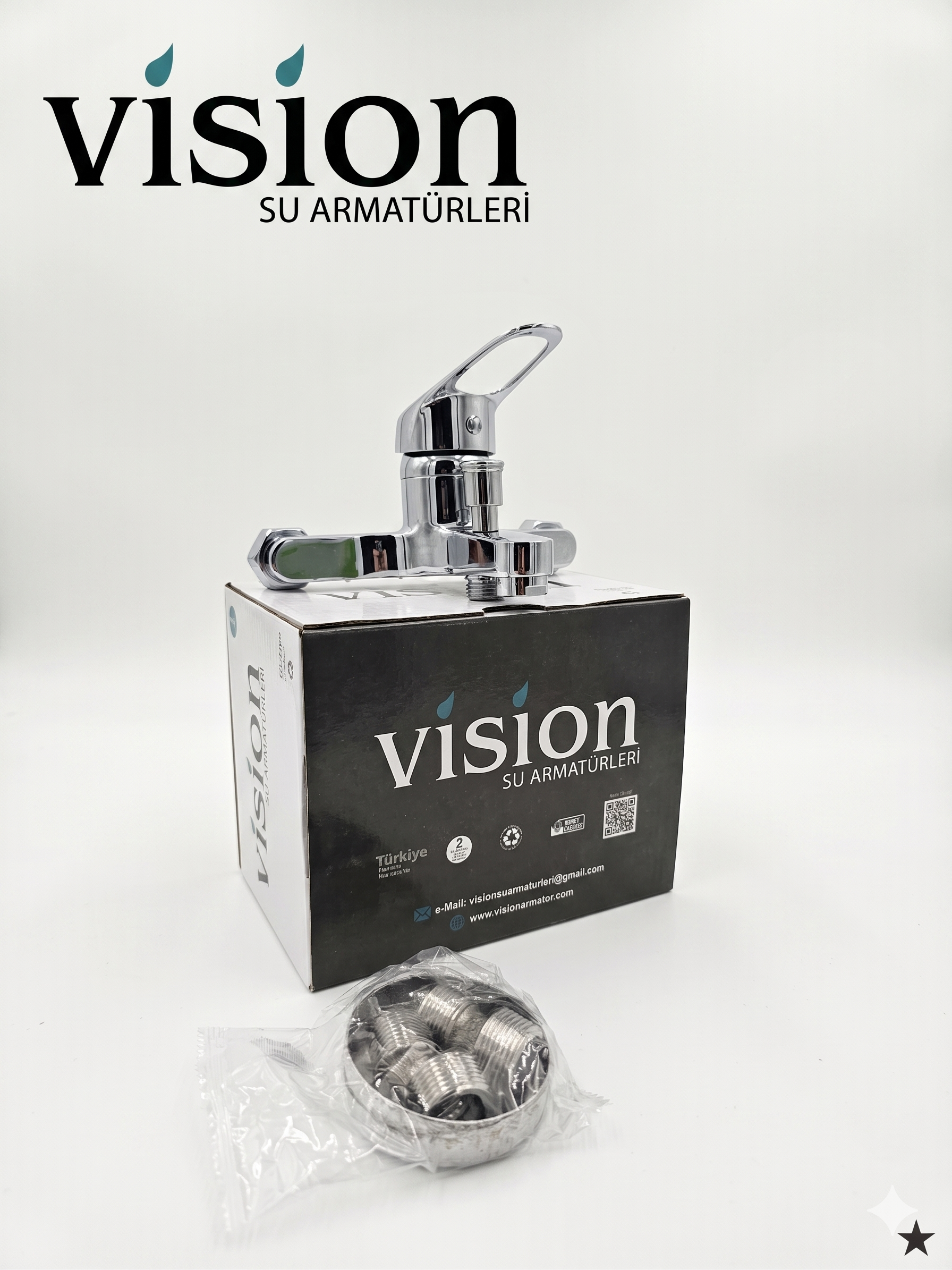VİSİON 40 LIK MİX BANYO BATARYA (PİRİNÇ)